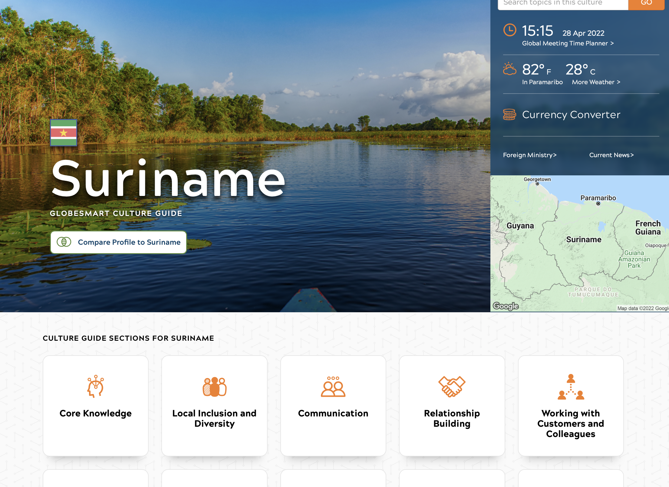 Suriname in GlobeSmart